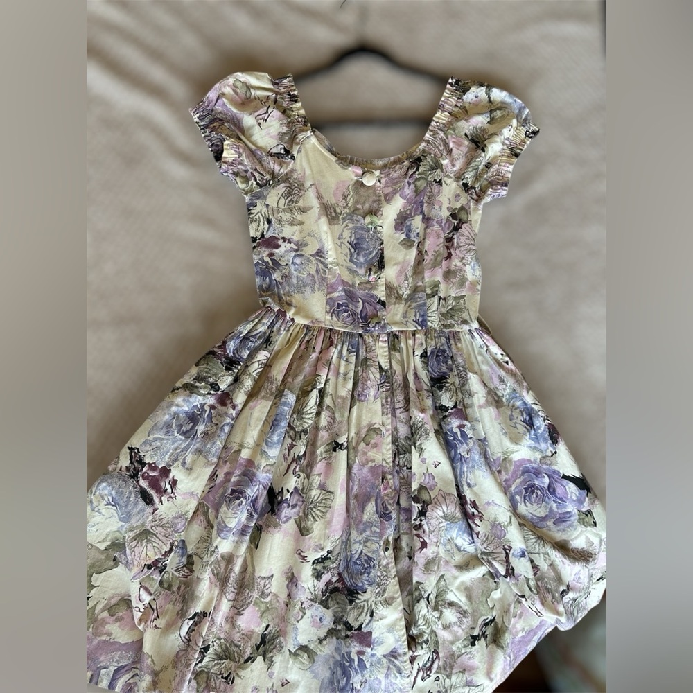 Vintage Floral Midi Dress